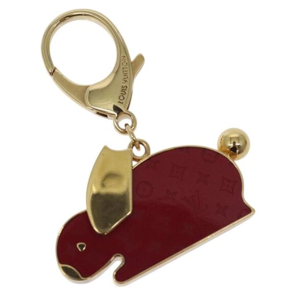 LOUIS VUITTON Bijoux Sac Animalia Lapin Charm metal Red M66129 LV Auth 130536 - Picture 1 of 7